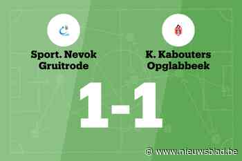 Gruitrode B beëindigt de zegereeks van Opglabbeek B