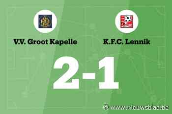 VV Groot Kapelle wint thuis van KFC Lennik