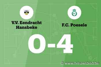 Van Meenen scoort vier keer voor FC Poesele B dat wint van Eendracht Hansbeke B