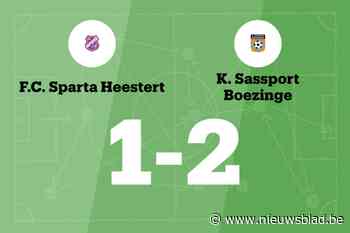 Sassport Boezinge wint uit van Sparta Heestert