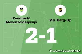 Mazenzele Opwijk B maakt tegen Berg-Op einde aan reeks zonder zege