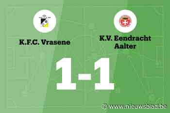 Coekaerts redt punt voor KFC Vrasene tegen Eendracht Aalter
