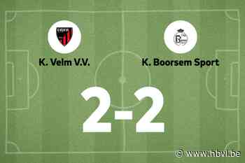 Boorsem beëindigt reeks nederlagen met gelijkspel tegen Velm