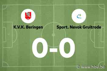 KVK Beringen en Gruitrode blijven steken op 0-0