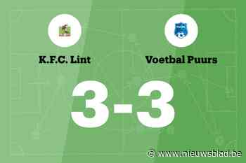 Lint B beëindigt reeks nederlagen in de wedstrijd tegen Puurs B