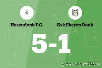 Horendonk wint thuis van Ekeren Donk, mede dankzij twee treffers Van Oevelen