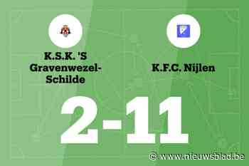 Nijlen maakt veel doelpunten uit tegen 's-Gravenwezel-Schilde
