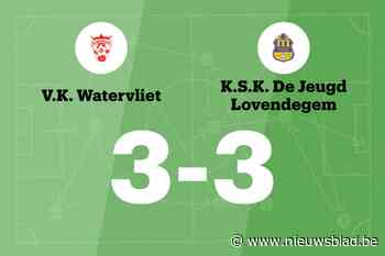 VK Watervliet sleept gelijkspel uit de brand in de thuiswedstrijd tegen KSK Lovendegem