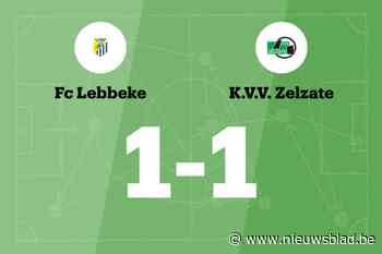 FC Lebbeke speelt thuis gelijk tegen KVV Zelzate