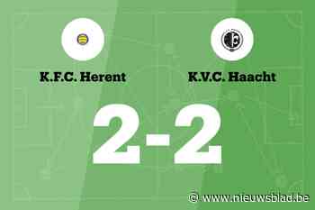 Herent B speelt gelijk in thuiswedstrijd tegen KVC Haacht B
