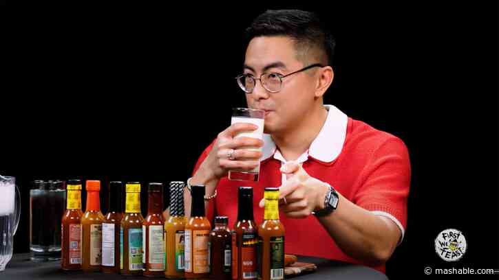 Bowen Yang takes on Hot Ones, stays impressively cool