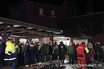 Sie trotzen Sturm und Kälte: Bauern- und Populisten-Demo auf Köterberg