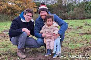 Lilse kindjes uit 2023 planten boom in geboortebos