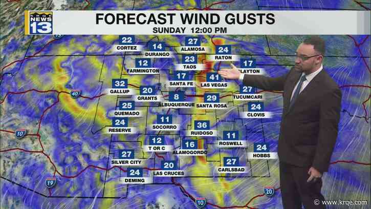 Increasing winds to end weekend