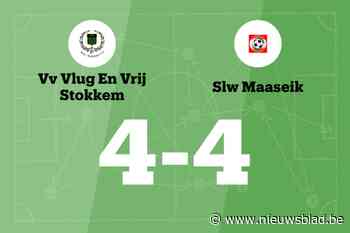 Stokkem B beëindigt reeks nederlagen met gelijkspel tegen SLW Maaseik B