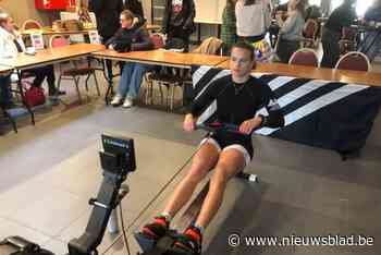 Aaron Andries en Mazarine Guilbert kronen zich tot Belgisch kampioen indoorroeien