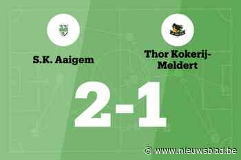 SK Aaigem beëindigt reeks nederlagen in de wedstrijd tegen TK Meldert B