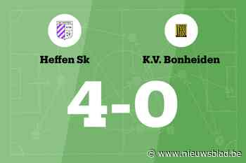 Verheyden maakt twee goals voor Heffen in wedstrijd tegen Bonheiden B