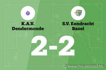 KAV Dendermonde sleept gelijkspel uit de brand in de thuiswedstrijd tegen Eendracht Bazel