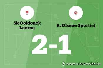SK Ooidonck Leerne zet ongeslagen reeks voort met 2-1 tegen Olsene Sportief