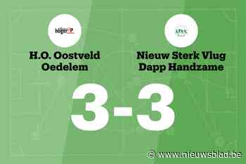 NSVD Handzame sleept gelijkspel uit de brand in de uitwedstrijd tegen HO Oedelem