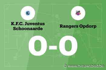 Juventus Schoonaarde en Rangers Opdorp blijven steken op 0-0