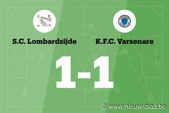 SC Lombardsijde en FC Varsenare B delen de punten