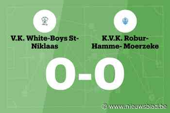 Duel tussen VK White Boys Sint-Niklaas en KVK Robur Hamme-Moerzeke blijft doelpuntloos