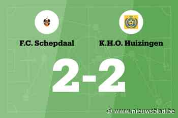 Huizingen speelt gelijk in uitwedstrijd tegen Schepdaal