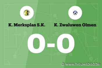 Doelpuntloos gelijkspel tussen Merksplas en Olmen