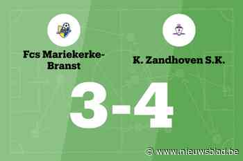 Destoop maakt twee goals voor Zandhoven in wedstrijd tegen Mariekerke-Branst