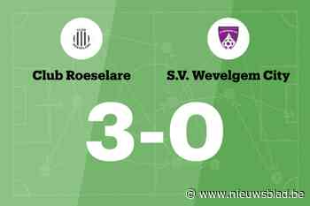 Club Roeselare maakt einde aan slechte reeks door zege tegen SV Wevelgem City