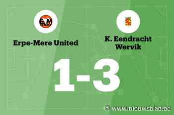 Eendracht Wervik wint ook van Erpe-Mere United