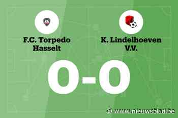 Torpedo Hasselt en Lindelhoeven blijven steken op 0-0