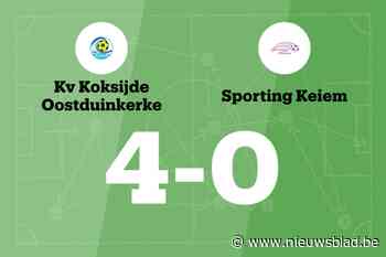 Bossaert scoort drie keer, KV Koksijde Oostduinkerke verslaat Sporting Keiem