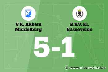 VK Akkers Middelburg zet ongeslagen reeks voort met 5-1 tegen Klauwaarts Bassevelde