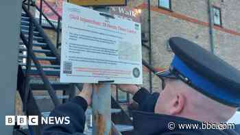 Town centre clamp-down on running across rooftops