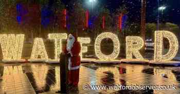 Santa 'saves Christmas' by turning on Watford's lights