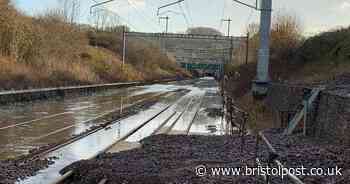 Storm Bert: Chipping Sodbury train lines flooded as region is battered by heavy rain