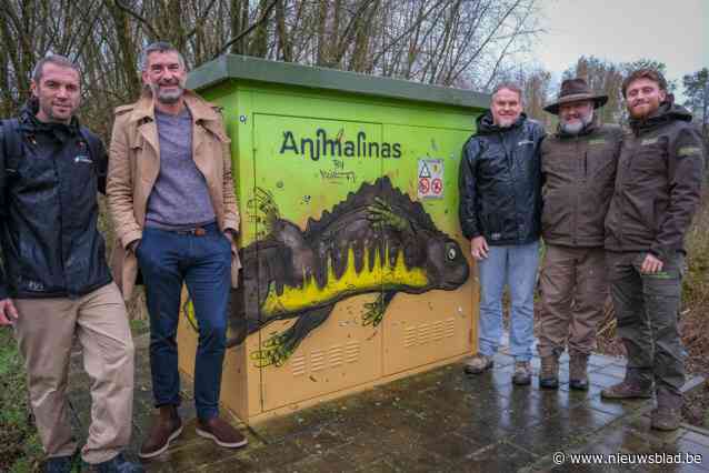 Graffitikunstwerk van Dzia zet revival van de kamsalamander in Dorent in de kijker: “Symbool voor ambities die we hebben met ons Natuurpark”