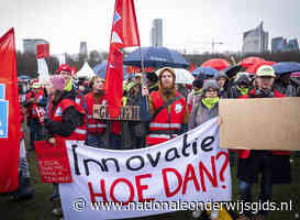 Studentenvakbond geeft tijdens protest aan dat studenten nu al in tenten slapen