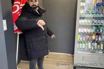 Diebe nehmen in Werther ganzen Zigaretten-Automaten mit