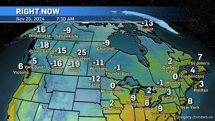 Temperatures in southern Alberta colder than Yellowknife