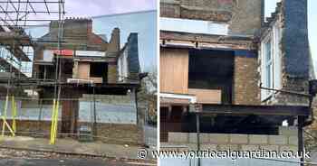 Shocking pictures show crumbling Wallington building as major road closes