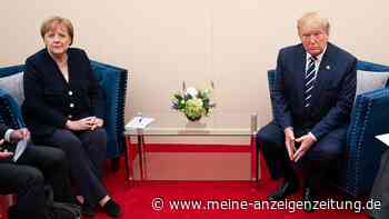 „Hier, Angela“: Trump überraschte mit Geschenk an Merkel – Altkanzlerin mit eindringlicher Warnung