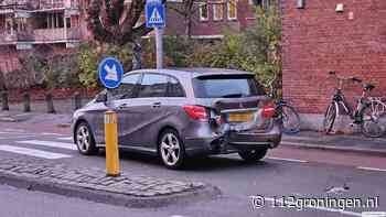 Forse aanrijding op de Eeldersingel in Groningen