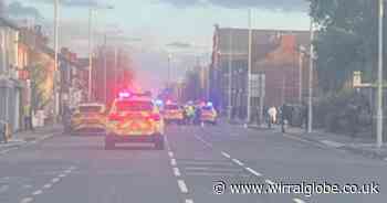 Motorist injured after car flipped onto roof during crash on Wirral street