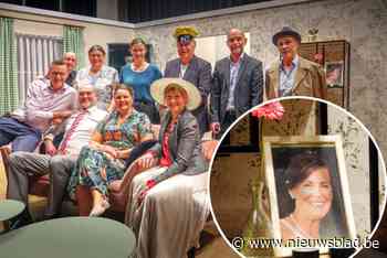 Toneelkring Vertoli eert met lach en traan in ‘Aambeien met slagroom’  overleden toneelmama May Kenis