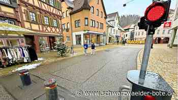 Neue Technik, alte Ziele: Verkehrsberuhigung – Nagold setzt weiter   auf  Poller in der Stadt