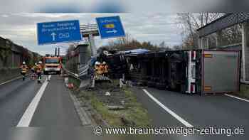 Unfall am Kreuz Braunschweig Nord: Hunderte Liter Diesel ausgelaufen